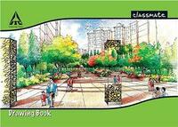 Classmate GSM Classmate A4 Drawing Book with 40 Pages (White, 332) Pack of 3