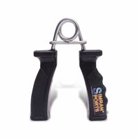 Simran Sports PVC Hand Grip Pack of 1 Piece, Hand Grip Strengthener for Muscle Building, Hand Grips for Strength Training, Wrist and Forearm Strength Trainer (Black)