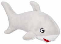 Amazon Brand - Jam & Honey Shark, Plush/Soft Toy for Boys, Girls and Kids, Super-Soft, Safe, Great Birthday Gift (Grey, 17 cm)