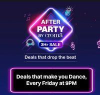 Croma After Party Sale 3HR Sale - Up to 80% Off + Additional 10% Off on Apple iPad5/ Watch seris 8