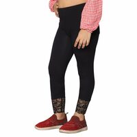 2K Kids Ankle Length Leggings for Girls with Lace