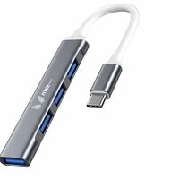 Flyox Type C 3.0 4 Port Hub (4-in-1) 4X USB 3.0 UP to 5Gbps High Speed Data Transfer for Laptop/Desktop/Mobile