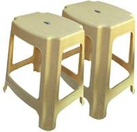 Nilkamal Stool (Beige, Pre-assembled)