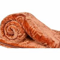 LA VERNE Self Design Double Mink Blanket for Heavy Winter 