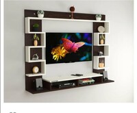 Odestar HEXAA Engineered Wood TV Entertainment Unit Set Top Box Stand, Mounted TV Unit - Ideal for Upto Size 43inch (Wenge & White)