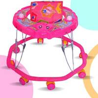 Avani MetroBuzz Musical Activity Walker With Parent Rod  (Pink)