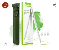 SpinBot 2nd Gen Stylus Pen with Quick Charge | iPad Pencil with Palm Rejection, Tilt Sensor, Precise for Writing/Drawing| for iPad 6/7/ 8/ 9th Gen; iPad 10.2", Pro 11/12.9", Mini 5/6th, Air 3/4th Gen 