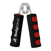Bodyband Hand Grip Strengthener with Foam Handle, Hand Gripper for Men & Women for Gym Workout Hand Exercise Equipment to Use in Home for Forearm Exercise, Finger Exercise Power Gripper - Red