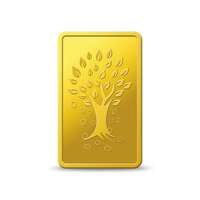 Kundan 1 gm, 24k(999.9) Yellow Gold Kalpataru Tree Precious Bar