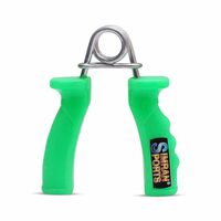 Simran Sports PVC Hand Grip Pack of 1 Piece, Hand Grip Strengthener for Muscle Building, Hand Grips for Strength Training, Wrist and Forearm Strength Trainer (Green)