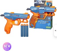 Nerf Elite 2.0 Slyshot Blaster with 2 Dart Storage, 3 Elite Darts for Kids Guns & Darts 
