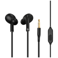 ZEBRONICS Tulip Wired Earphone with Mic (In Ear, Black)