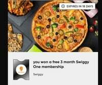 Cred - Swiggy One membership  ( User Specific )