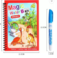 KRITI FASHION Reusable Magic Water Book for Painting Children's Cartoon Images with Water Pen