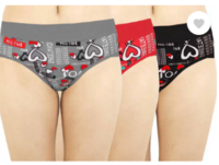 Pack of 3 Women Hipster Multicolor Panty