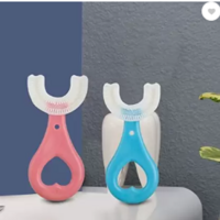 Gadge Tech Kids U-Shaped Toothbrush For 6-12 Years,Teeth Dental Care Hand-Held Version Soft Toothbrush  (2 Toothbrushes)