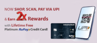Lifetime Free IndusInd Bank Platinum RuPay Credit Card