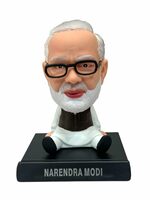 AUGEN Super Hero Narendra Modi Action Figure Limited Edition Bobblehead with Mobile Holder for Car Dashboard, Office Desk & Study Table (Pack of 1)