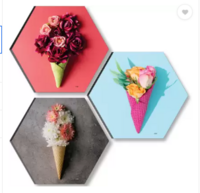 (Pack of 3)  SNDArt Modern Art Wall Decoration items   (Gold)