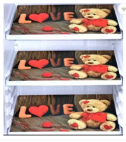 TORODINEART Fridge Mat  (Width: 43 cm, Multicolor)