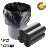 HOMKIT Premium OXO - Biodegradable Garbage Bags 19 X 21 Inch Medium Size Bag For Plastic Dustbin  (Black)