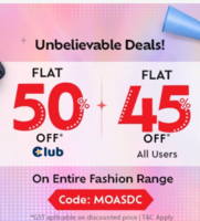 Firstcry-Flat 45% OFF* on Entire Fashion Range