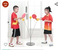 Chocozone Table Tennis Trainer Indoor Outdoor Adults Teenagers Kids Toy Sports Toys for 4 5 6 8 Years Old (Medium) 