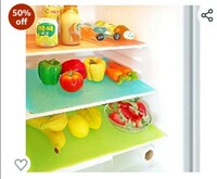 Yellow Weaves™ Refrigerator Drawer Mats/Fridge Mats Pack of 6 pcs 11X17 Inches (Multi) 