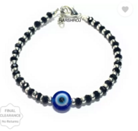 HARSHROJ  Crystal Silver Bracelet