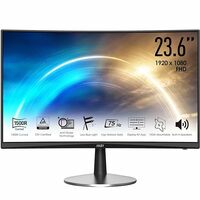 Msi Pro MP242C 23.6 Inch LCD Curved Business & Productivity Desktop Monitor - Full HD (1920 x 1080) 