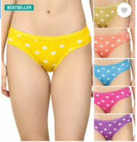 DreamBe  (Pack of 6) Women Hipster (Multi-Colours)