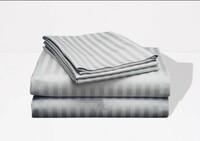 Textur glace cotton striped flat bedsheet