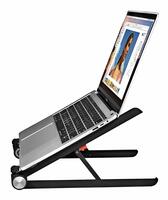 Live Tech Apex Laptop Stand - Portable, Lightweight & Durable - Robust Plastic & Metal Design - for All Laptops 11-17" up to 13 lbs - Riser Adjustable Notebook Stand - Foldable Computer Holder for Desk (Apex)