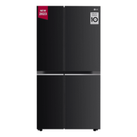 Lowest - LG 655 Litres Side by Side Refrigerator with Smart Diagnosis (GL-B257EESX, Ebony Sheen)