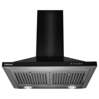 Lowest - Fabiano Cosmo 60cm 1000m3/hr Ducted Wall Mounted Chimney with Dual Baffle Filters (Black)