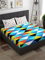 Up to 82% Off on Double Bedsheets with Pack of 2 Pillow Covers 