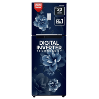 SAMSUNG 236 Litres 2 Star Frost Free Double Door Refrigerator with Digital Inverter Technology (RT28C3452CU/HL, Camellia Blue)