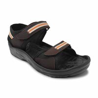 UrbanMark Men Light Weight Faux Leather Outdoor Sandals