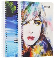 Amazon Brand - Solimo Three Subject Spiral Notebook, A5 Size, 240 Pages