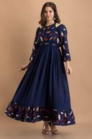 Purshottam Wala Women Ethnic Dress Blue Dress 