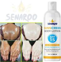SENAROO SPF15+ Skin Lighten Brightening Whitening Sun screen Lotion On Body Lotion Cream - SPF 15 