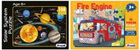 Frank Fire Engine Puzzle&Frank Solar System Outer Space Puzzle for 6 Year Old Kids and Above (Multicolor, Pack of 1)
