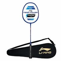 Li-Ning Aluminum Badminton Racket Mega Power 7 , Blue/Orange
