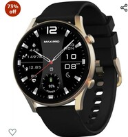  Maxima Power 1.43" Super AMOLED Bluetooth Calling Smart Watch | 466x466 Pixels Retina Resolution Display 1000Nits| Always On Smartwatch with AI Voice Assistant |Health Monitoring |Long Battery Life 