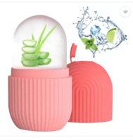 VR ice roller for face skin glowing ice cube Massage Skin Care Tools for face eye Pink, Multicolor Silicone Ice Ball Tray  (Pack of1)