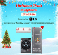 Amazon Christmas Deals on Appliances (21st - 25th Dec) - Up to 75% Off + Up to 5000 Off on HDFC CC EMI Off