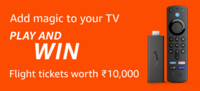 Amazon Add magic to your TV Quiz chance to win Rs.10000 MakeMyTrip Gift Card