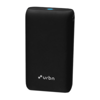 urbn Nano 10000 mAh 18W Fast Charging Power Bank (1 Type A & 1 Type C, 12 Layer Circuit Protection, Black)