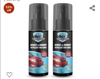 Groommm™ Insect & Rodent Repellent Spray for Car | Rat Repellent Spray for Car | Car Rat Repellent | Rodent Repellent For Car | Non Toxic | No Kill Only Repels | 100 ml (Pack of 2)