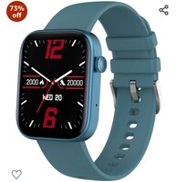 French Connection POP FIT Full Touch Smartwatch with Silicon Band, 1.8'' Large Display, Bluetooth Calling, 120+ Sport Modes, Heart Rate Monitor, Sleep Monitor, Multiple Watch Faces - FCSW02-E 